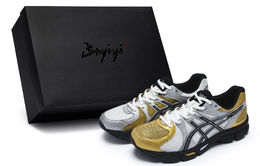 Asics Асикс Gel Exalt 2 Амортизирующие износостойкие низкие повседневные кроссовки для бега мужские золото серебро 1011b918-102(team80-男破晓双刃sbox) | gold silver