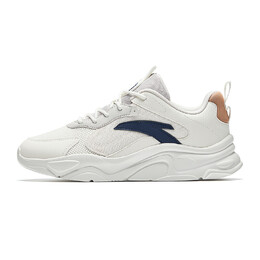 Кроссовки Anta Life Collection Lifestyle Shoes Men Low-top Ivory White / Cloud Gray / Lotus Root Brown, слоновая кость/серый 112438892s-2 | ivory white / cloud gray / lotus root brown