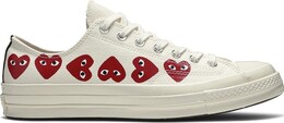 Кроссовки Converse Comme des Garçons Play x Chuck 70 Low Top Multi Heart, белый 162975c | white
