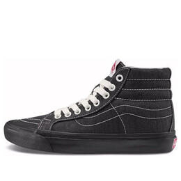 Кроссовки vault - og sk8-hi lx in black herringbone Vans, черный vn0a4bvbvz2 | black