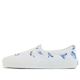 Кроссовки kith x vault og classic slip-on lx 'feathers' Vans, белый vn0a45jk6bw | white/blue