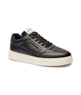 Кроссовки кожаные Emporio Armani на шнурках, черный ea245m0000320020042 | nero