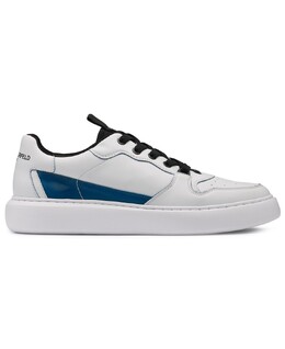 Кроссовки Karl Lagerfeld Paris Lace Up Perforated Toe, белый/черный/синий 15069447 | white