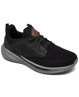 Мужской свободный крой: широкие повседневные кроссовки Slade Breyer от Finish Line Skechers, черный 17563921 | black/grey