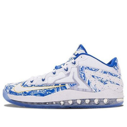 Кроссовки max lebron 11 low ch pack Nike, белый 683253-144 | white/blue/goldyellowgold
