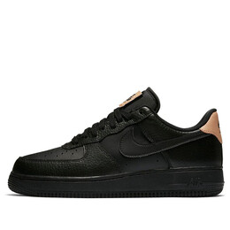 Кроссовки air force 1 low '07 lv8 'leather tongue' Nike, черный 718152-016 | black/vachetta tan
