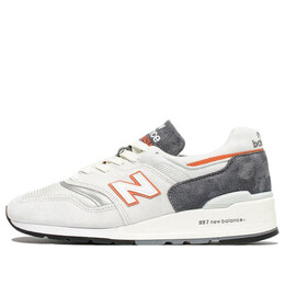 Кроссовки 997 series retro low top casual сделано в сша New Balance, белый m997csea | white/gray/orange