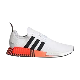 Кроссовки Adidas NMD_R1 'Glitch - White Solar Red', белый fv3648 | cloud white/core black/solar red