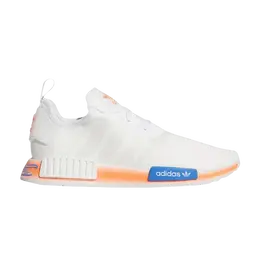 Кроссовки Adidas NMD_R1 'Graffiti - White Signal Coral', белый fv7852 | cloud white/cloud white/cloud white/signal coral