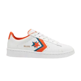 Кроссовки Converse Pro Leather Low 'Sunblocked - Bold Mandarin', белый 167853c | white/bold mandarin