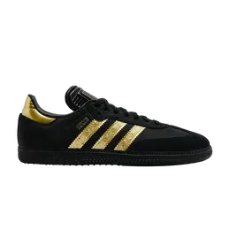 Кроссовки Adidas Samba OG '2025 Mexico Kit', черный jh5656 | core black/gold metallic/gold metallic