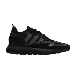 Кроссовки Adidas ZX 2K Boost 'Black Bright Green', черный gx2719 | core black/grey five/bright green