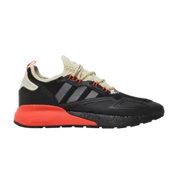 Кроссовки Adidas ZX 2K Boost 'Black Solar Red', черный fv9999 | core black/grey five/solar red