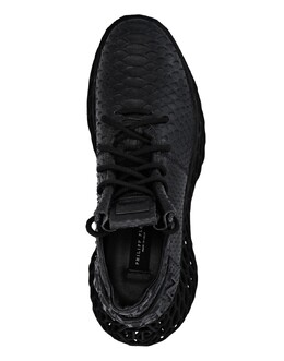 КРОССОВКИ RUNNER $KELETON PYTHON Philipp Plein, цвет Black / Black 7650312454204 | black / black