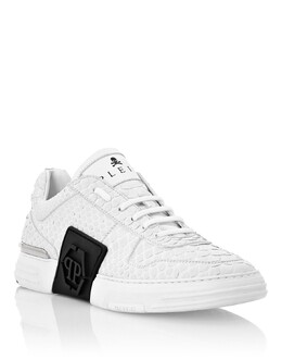 КРОССОВКИ LO-TOP PHANTOM KICK$ PYTHON HEXAGON Philipp Plein, белый 7650310389820 | white