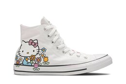 Кроссовки Converse Hello Kitty x Chuck Taylor All Star Hi 'Flowers', белый 164629f | white