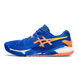 Теннисные кроссовки Asics Gel-Resolution 9 Мужчины, Синий/Оранжевый 1041a384-960 | blue/orange