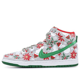 Кроссовки x concept sb dunk high premium Nike, серый 635525-036 | heather grey/pine green-univ red
