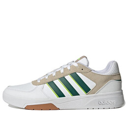 Кроссовки Adidas Tennis Courtbeat Shoes 'Cloud White Collegiate Green', белый id9661 | cloud white / collegiate green / wonder beige