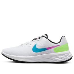 Кроссовки революция 6 nn se Nike, белый fj1049-100 | white/blue/green
