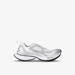 Низкие кроссовки Circuit из кожи и сетки с тисненым логотипом Balenciaga, белый r04358511 | white/comb