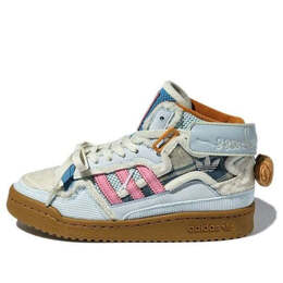 Кроссовки тающая печаль x форум экспонат середина Adidas, голубой gw8921 | light blue/white/dark blue/gray/pink