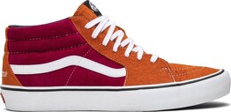 Кеды Vans Supreme x Sk8 Mid Pro Corduroy Croc, оранжевый vn0a347upuj | orange