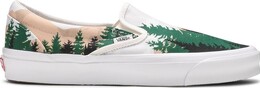 Кеды Vans Kith x Vault OG Classic Slip-On LX Treescape, зеленый vn0a45jk6cd | green
