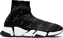 Кроссовки Balenciaga Speed 2.0 Sneaker Black Logo Licence Printed, черный 645421 w2dbt 1090 | black