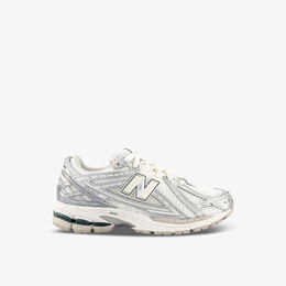 Низкие кроссовки из кожи и сетки с фирменной нашивкой 1906 года New Balance, белый r04276541 | silver metallic white