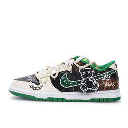 Кроссовки Nike Skateboarding Shoes Men Low-top Brown/Green/Black/White, коричневый dv0833-300(team130-vam涂鸦小熊) | dark brown