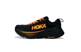 Кроссовки Bondi 8 мужские низкие черные/оранжевые Hoka One One 1123202-bblc(team338-落日海鸥) | orange