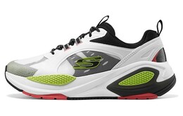 Кроссовки мужские с низким верхом белые/многоцветные Skechers 232736-wmlt | white/multicolor