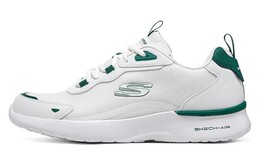Кроссовки мужские низкие белые/зеленые Skechers 894248-wmt | white/green