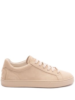 Замшевые кеды Tod's на шнуровке, нейтральный xxm04l0hz40re0 | нейтральные цвета