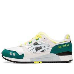 Кроссовки гель лайт 3 ог ретро Asics, белый 1191a266-100 | whitegreenyellow