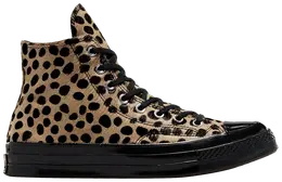 Кроссовки Converse Chuck 70 High 'Leopard Pony Hair', загар a12705c | leopard pony hair