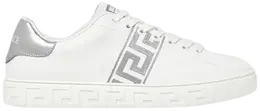 Кроссовки Versace Embroidered Greca Sneaker 'White Silver Palladium', белый 1014460 1a10734 2w27p | white silver palladium