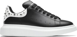 Кроссовки Alexander McQueen Studded Oversized Sneaker White Black, черный 553776 whgp5 1070 | black
