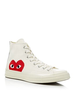 Высокие кеды унисекс Comme des Garçons PLAY x Converse Chuck Taylor на шнуровке, коричневый/бежевый 4288347 | beige