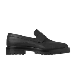 Кроссовки Maison Margiela Tabi County Loafer 'Black Scratched Waxy Leather', черный s57wr0139 p8157 h8396 | black scratched waxy leather