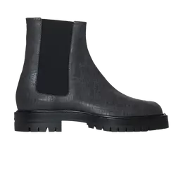 Кроссовки Maison Margiela Tabi County Combat High 'Black Scratched Leather', черный s57wu0275 p8157 h8396 | black scratched leather