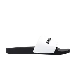 Кроссовки Balenciaga Pool Slides 'White Black', белый 565826 w1s87 9010 | white black
