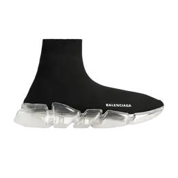 Кроссовки Balenciaga Speed 2.0 Sneaker 'Clear Sole - Black', черный 617239 w2dc4 1090 | clear sole - black