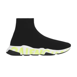 Кроссовки Balenciaga Speed Sneaker 'Graffiti - Black Fluo Green', черный 605972 w05gy 1935 | graffiti - black fluo green