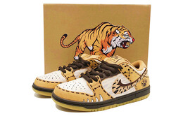 Кроссовки Nike Dunk SB Skateboard Shoes Unisex Low-Top White Brown bq6817-204