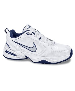 Мужские тренировочные кроссовки Air Monarch IV от Finish Line Nike 16391426 | white, metallic silver, navy