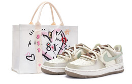 Кроссовки Nike Air Force 1 Skateboard Shoes Men Low-Top White/Green cw2288-111(team80-男款心动摩卡s-box)