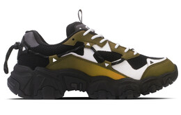 Кроссовки Fila Cat Claw Lifestyle Shoes Men Low-top Black/White/Green, зеленый f12m034129fbk（team353-蛮荒旅人） | black/white/green