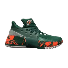 Adidas Кроссовки SM D Lillard 3.0 March Madness 'Miami Hurricanes', зеленый by3394 | miami hurricanes